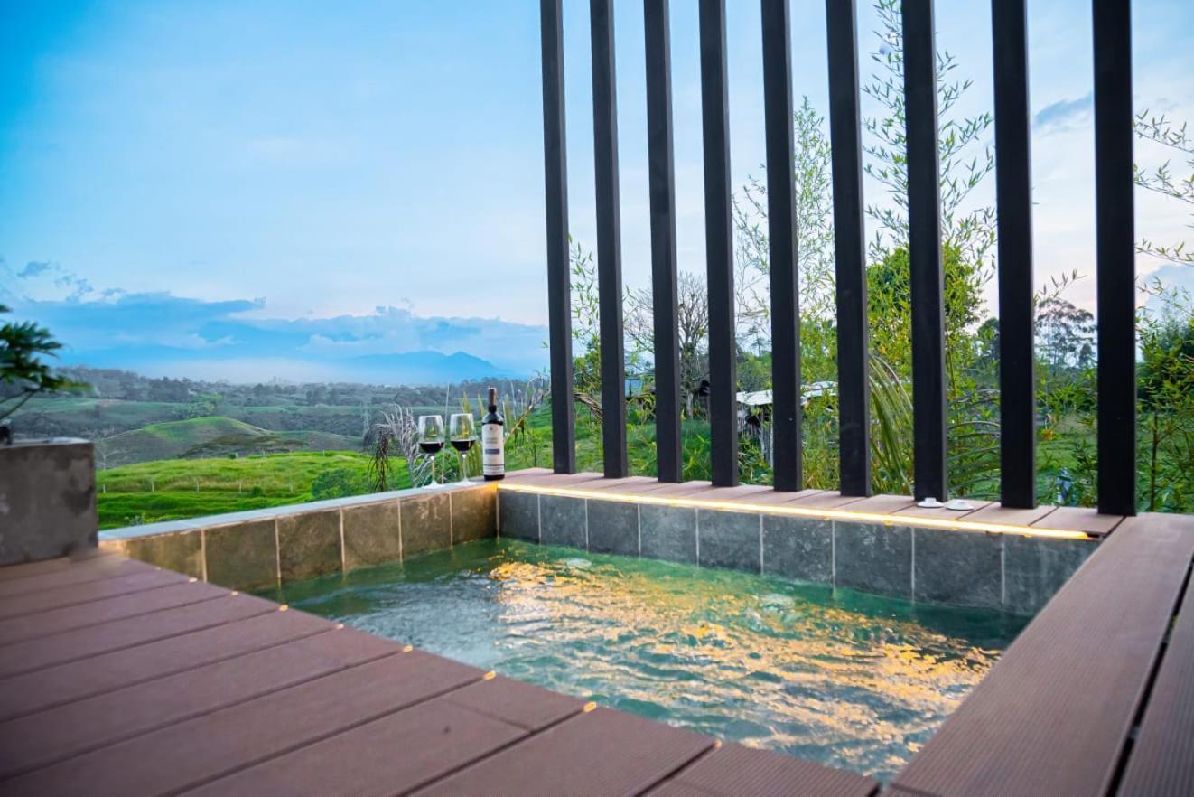 Ecohotel Monte Tierra Habitaciones Y Glamping Filandia Exteriör bild