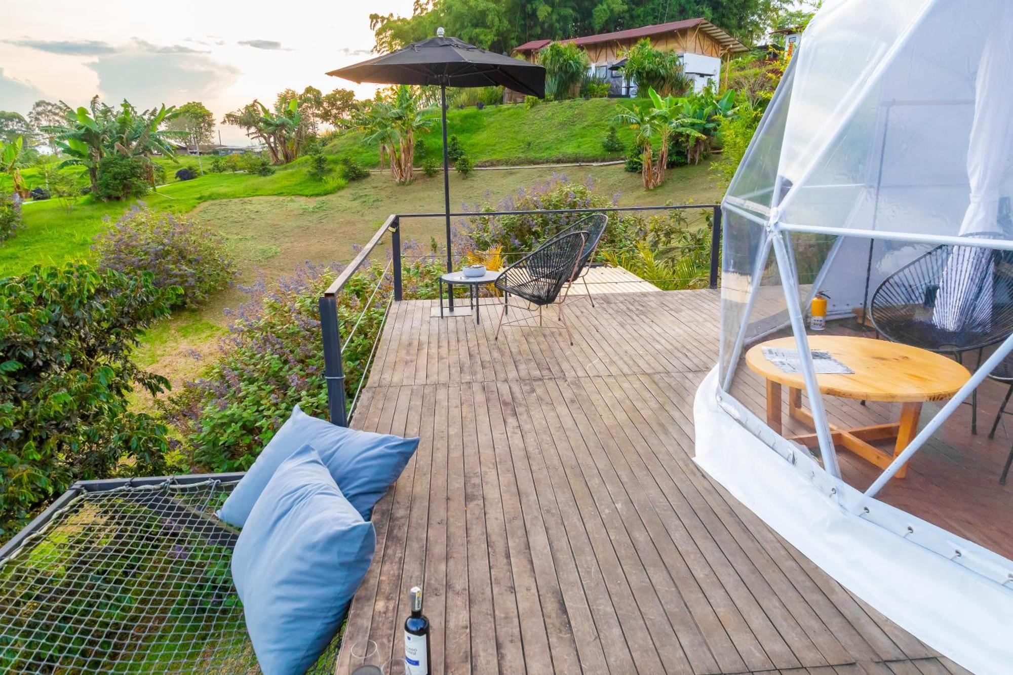 Ecohotel Monte Tierra Habitaciones Y Glamping Filandia Exteriör bild