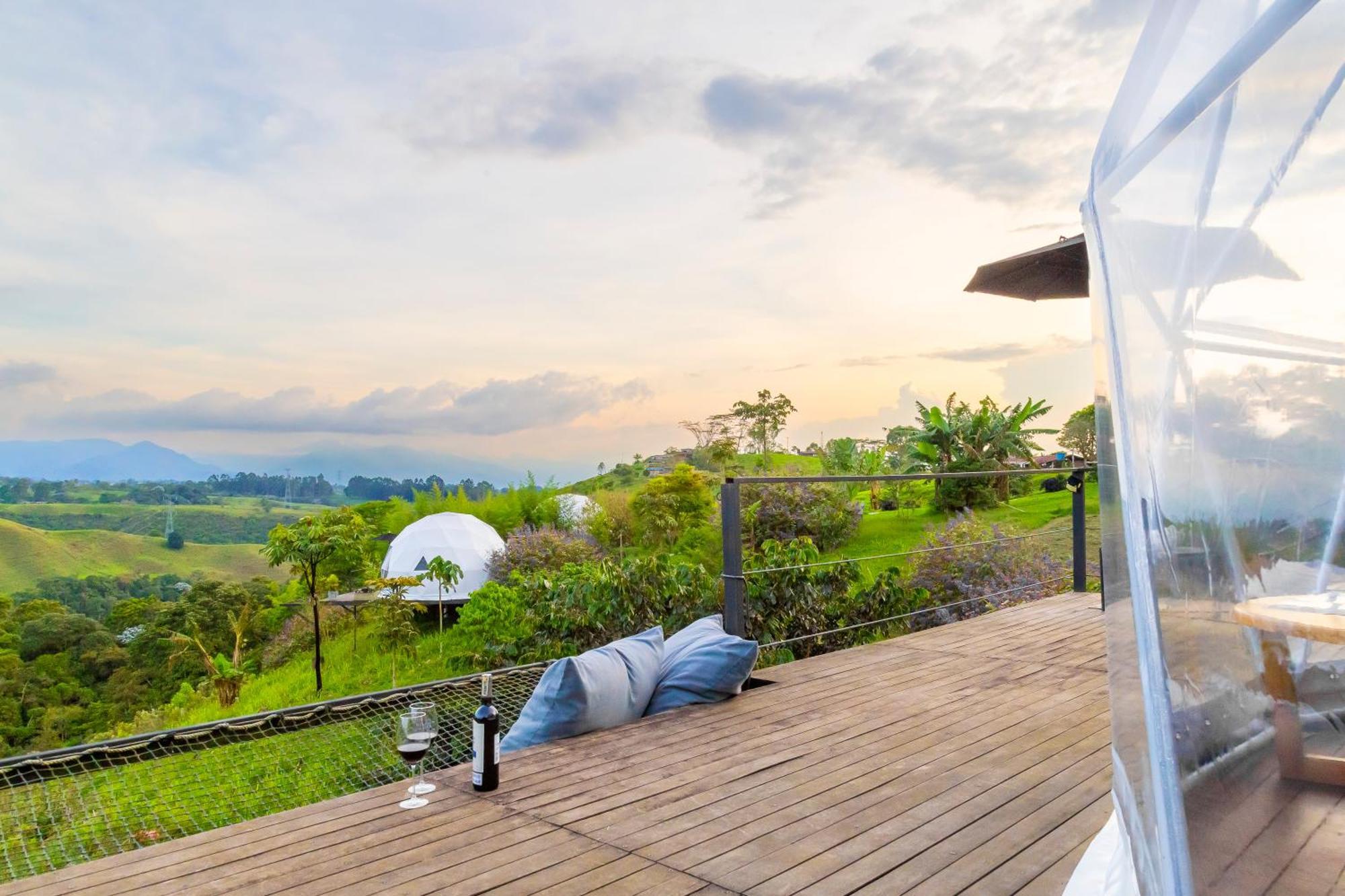 Ecohotel Monte Tierra Habitaciones Y Glamping Filandia Exteriör bild