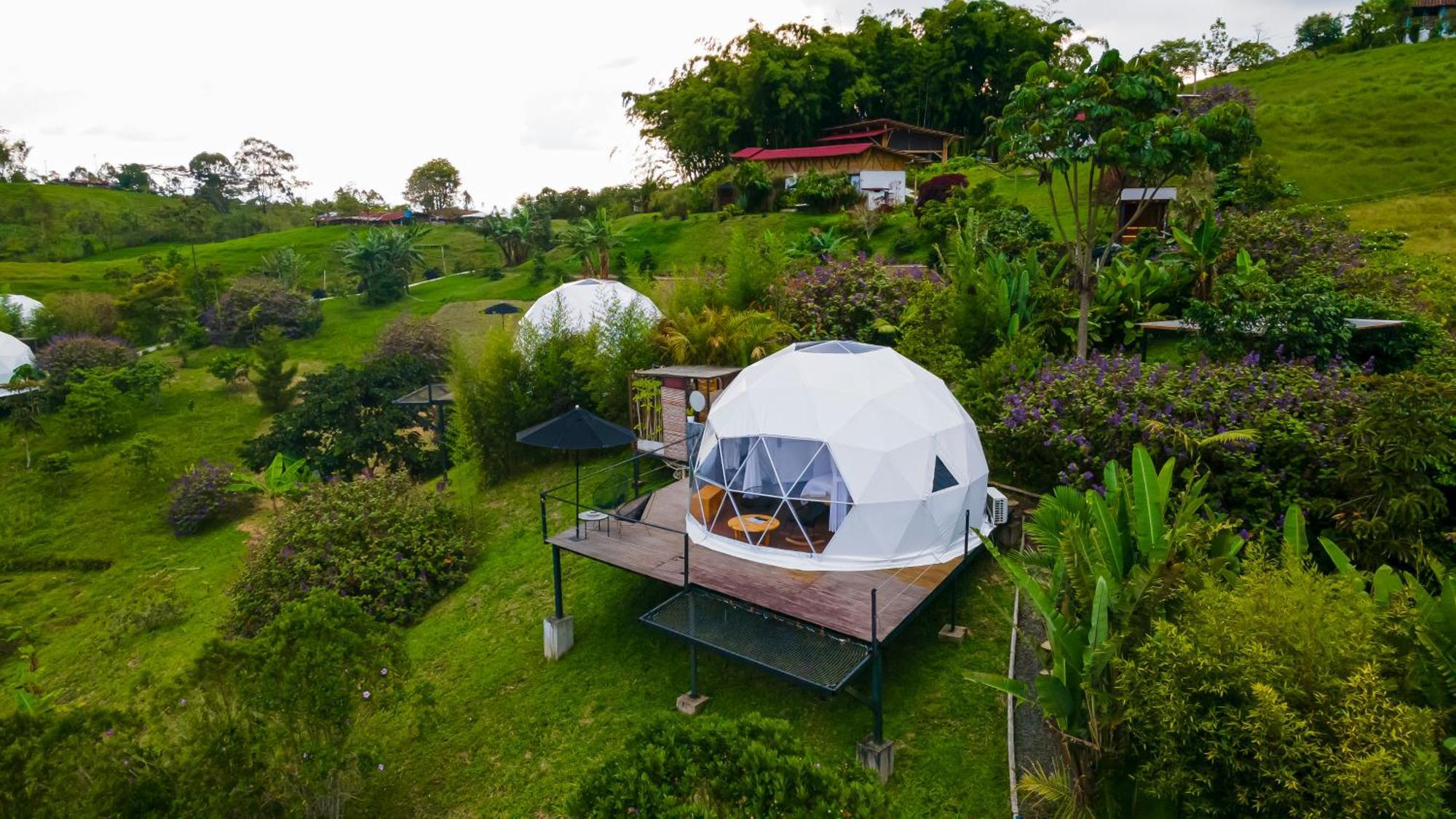 Ecohotel Monte Tierra Habitaciones Y Glamping Filandia Exteriör bild
