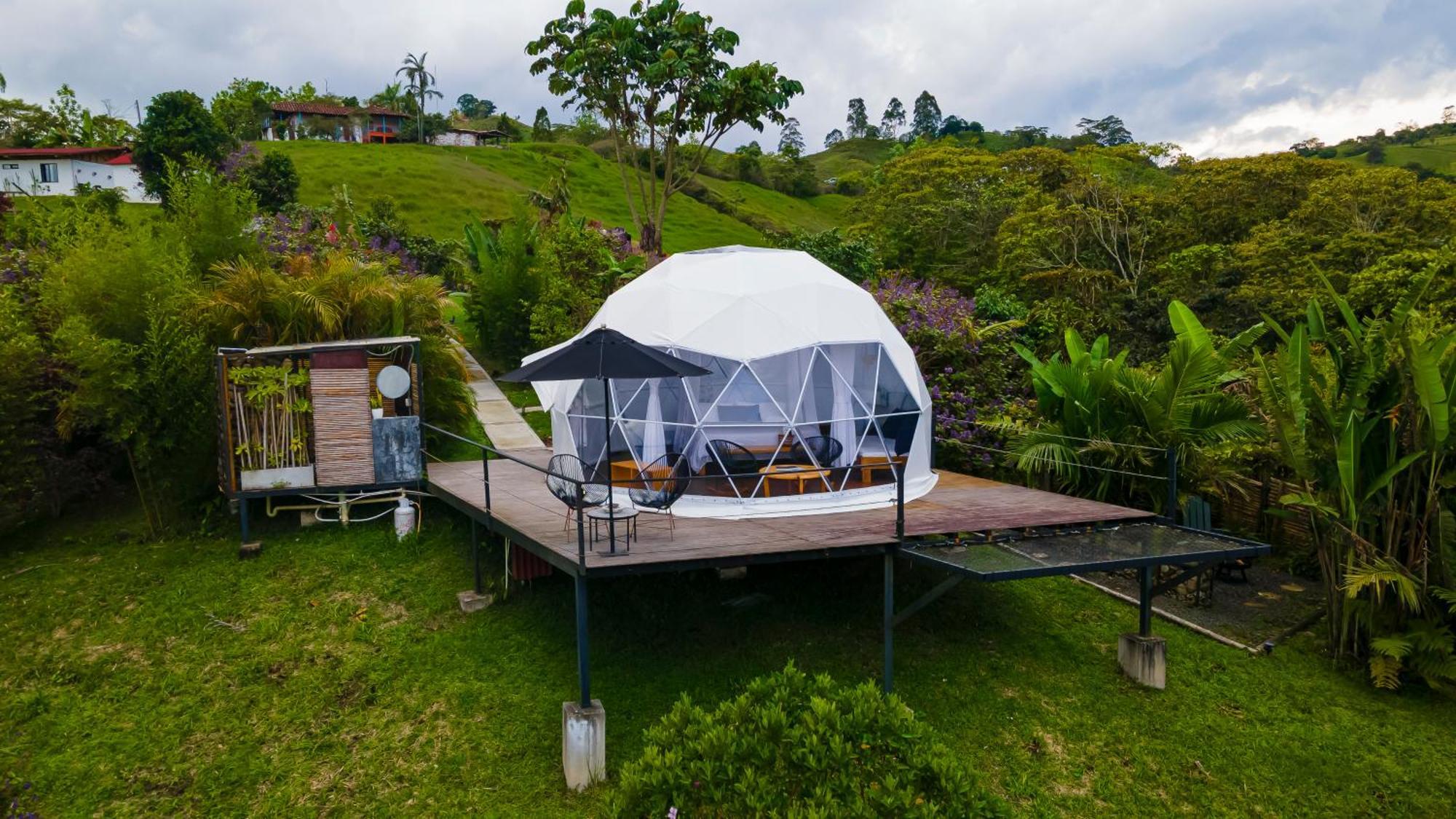 Ecohotel Monte Tierra Habitaciones Y Glamping Filandia Exteriör bild