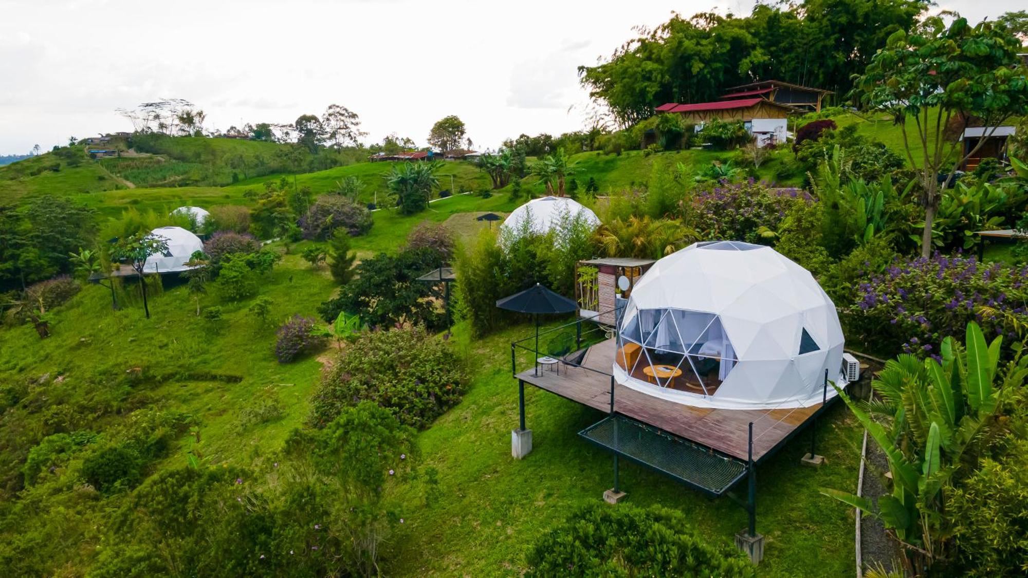Ecohotel Monte Tierra Habitaciones Y Glamping Filandia Exteriör bild