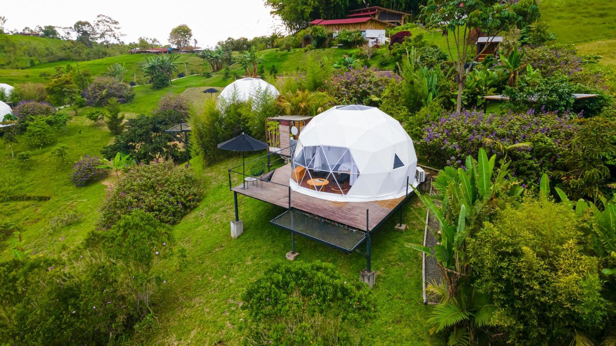 Ecohotel Monte Tierra Habitaciones Y Glamping Filandia Exteriör bild