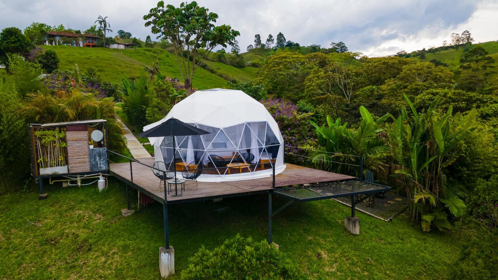 Ecohotel Monte Tierra Habitaciones Y Glamping Filandia Exteriör bild